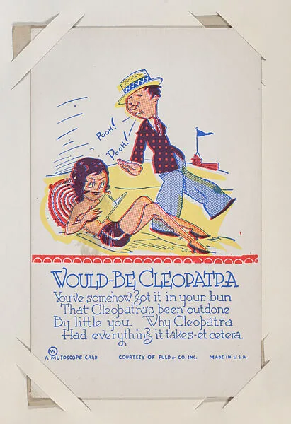 Would-Be Cleopatra from Comics Cards (W431) — International Mutoscope Reel Company