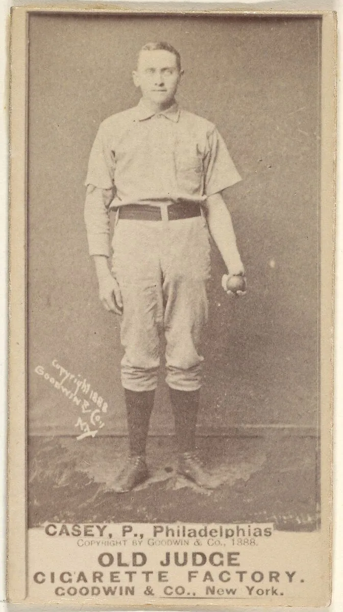 Dan Casey, Pitcher, Philadelphia, from the Old Judge series (N172) for Old Judge Cigarettes — Goodwin & Company