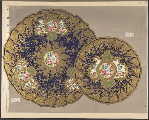 European porcelain designs in Japanese style