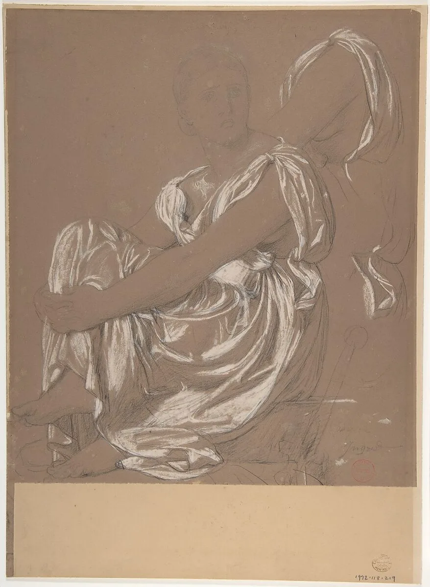 Study for the Figure of the Iliad in "The Apotheosis of Homer" — Jean Auguste Dominique Ingres