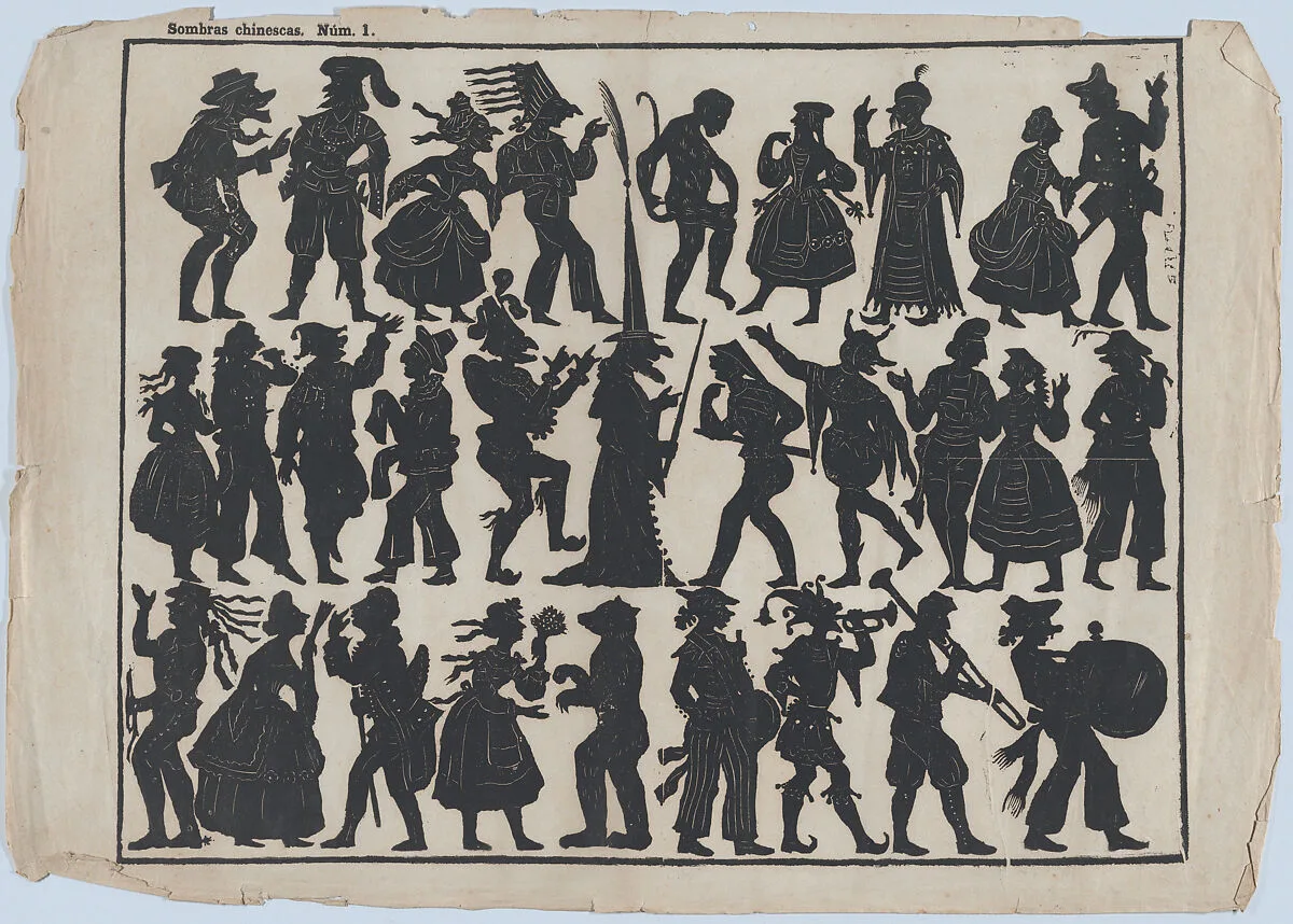 Sheet 1 of figures for Chinese shadow puppets — Juan Llorens