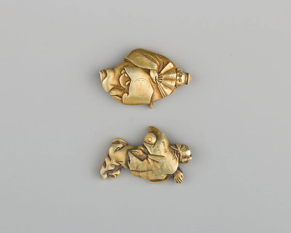 Pair of Sword-Grip Ornaments (Menuki) — Unknown