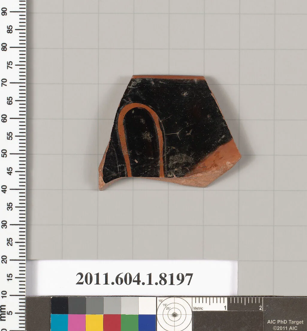 Terracotta rim fragment of a kylix (drinking cup) — Unknown