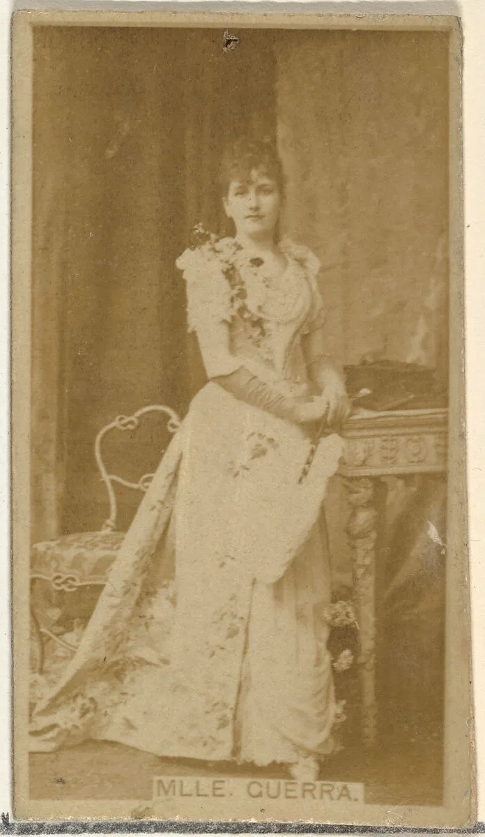 Mlle. Guerra, from the Actors and Actresses series (N145-8) issued by Duke Sons & Co. to promote Duke Cigarettes — W. Duke, Sons & Co.|American Tobacco Company
