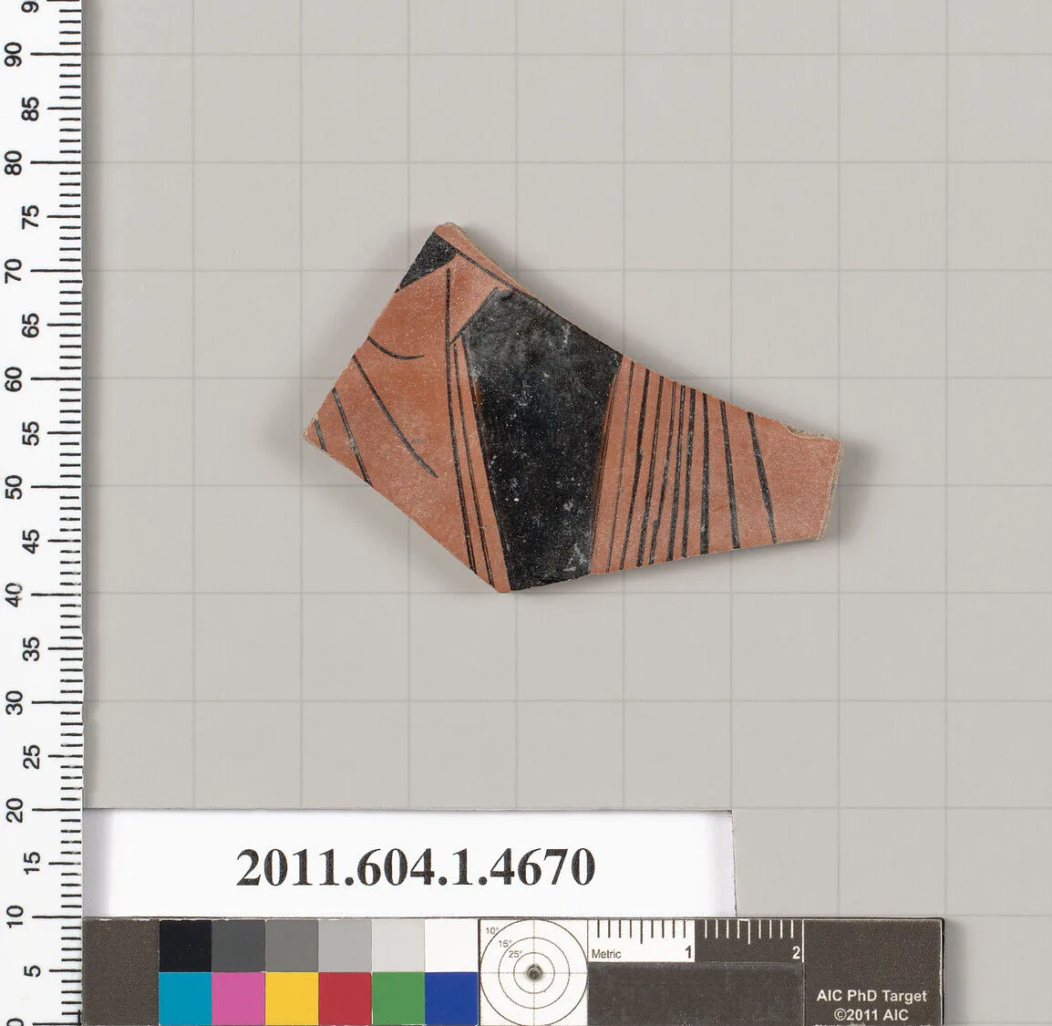 Terracotta fragment of a kylix (drinking cup) — Unknown