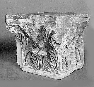 Capital with Acanthus Leaves and Traces of Red Paint
