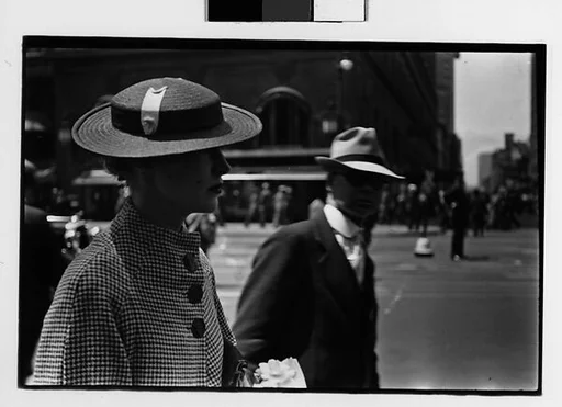 [Two 35mm Film Frames: Pedestrians, New York City]