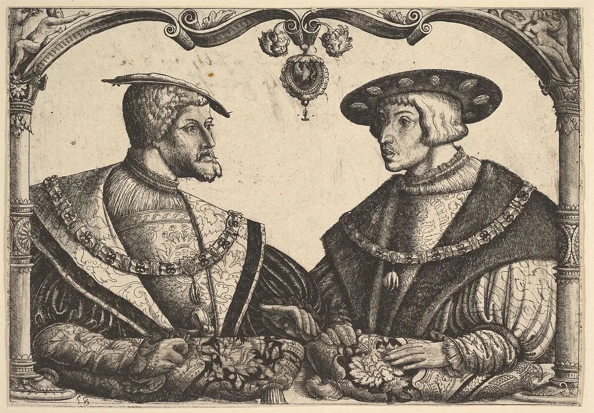 Emperors Charles V and Ferdinand I — Christoph Bockstorffer|Charles V, Holy Roman Emperor|Emperor Ferdinand I|David Funck