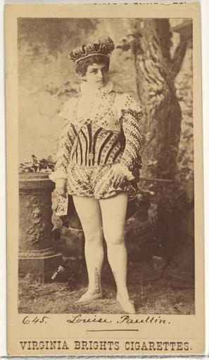 Card 645, Louise Paullin, from the Actors and Actresses series (N45, Type 1) for Virginia Brights Cigarettes
