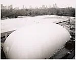 [Renovations at the Metropolitan Museum as seen from the roof]