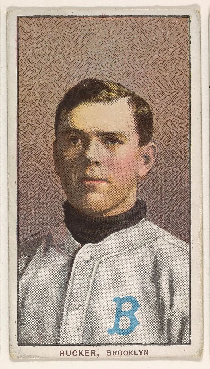 Rucker, Brooklyn, National League, from the White Border series (T206) for the American Tobacco Company — American Tobacco Company