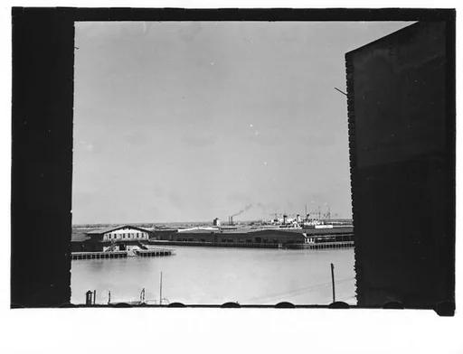 [Waterway and Loading Docks Through Warehouse Buildings, Savannah, Georgia]