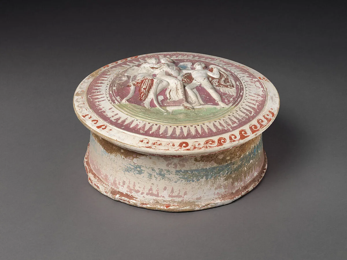 Terracotta pyxis (box) — Unknown