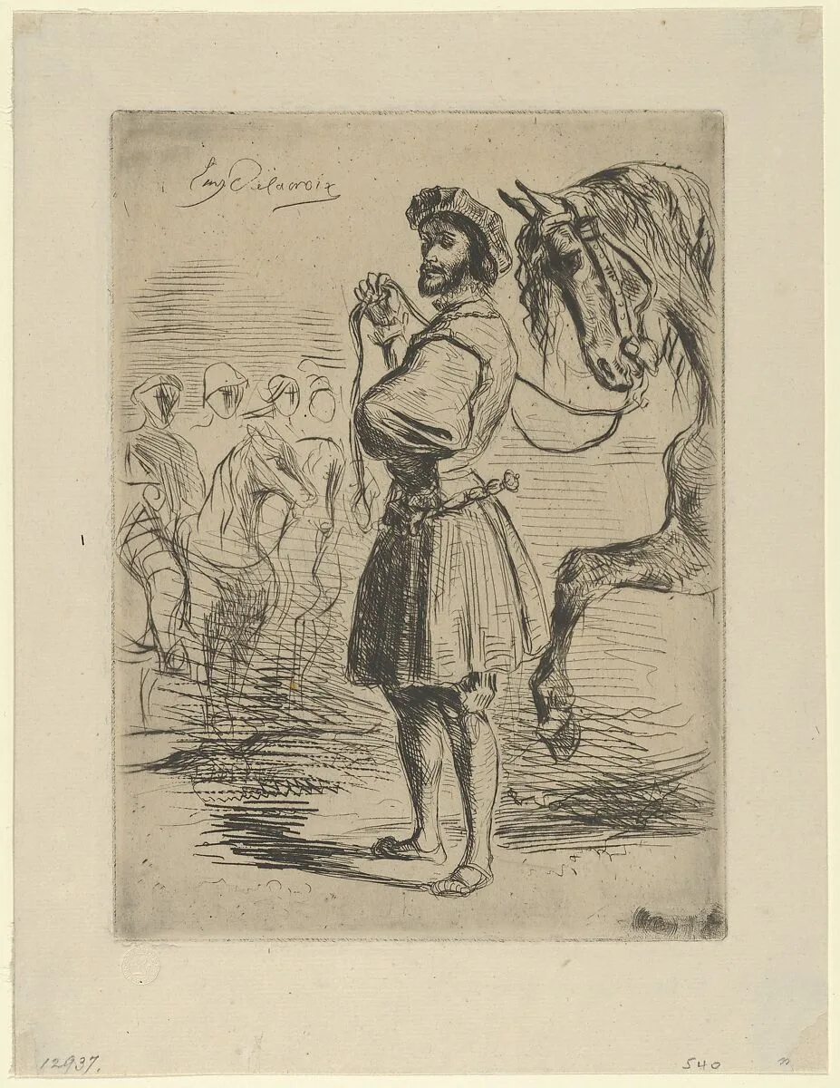A Nobleman from the Time of Francis I — Eugène Delacroix