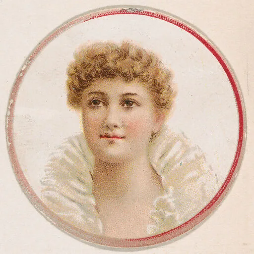 Portrait of woman, from the Novelties series (N228, Type 2) issued by Kinney Bros. — Kinney Brothers Tobacco Company