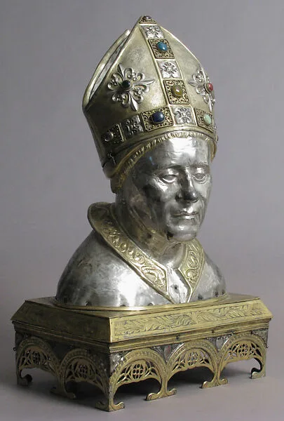 Reliquary Head of Bishop — Unknown
