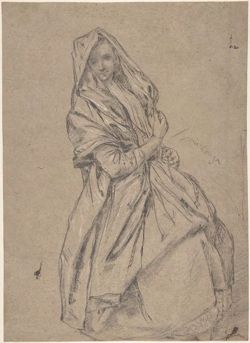 Study of a Seated Woman — Pietro Longhi (Pietro Falca)