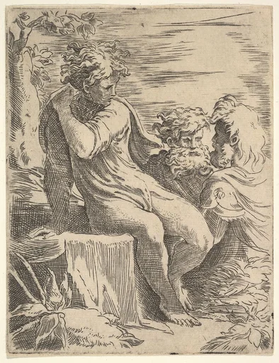 Youth with two old Men