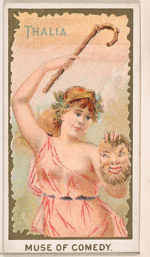 Thalia, Muse of Comedy, from the Goddesses of the Greeks and Romans series (N188) issued by Wm. S. Kimball & Co. — Ketterlinus Lithography Company|William S. Kimball & Company