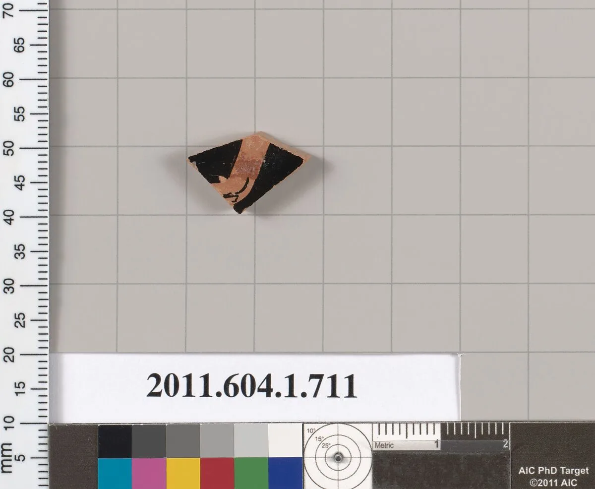 Terracotta fragment of a kylix (drinking cup) — Unknown