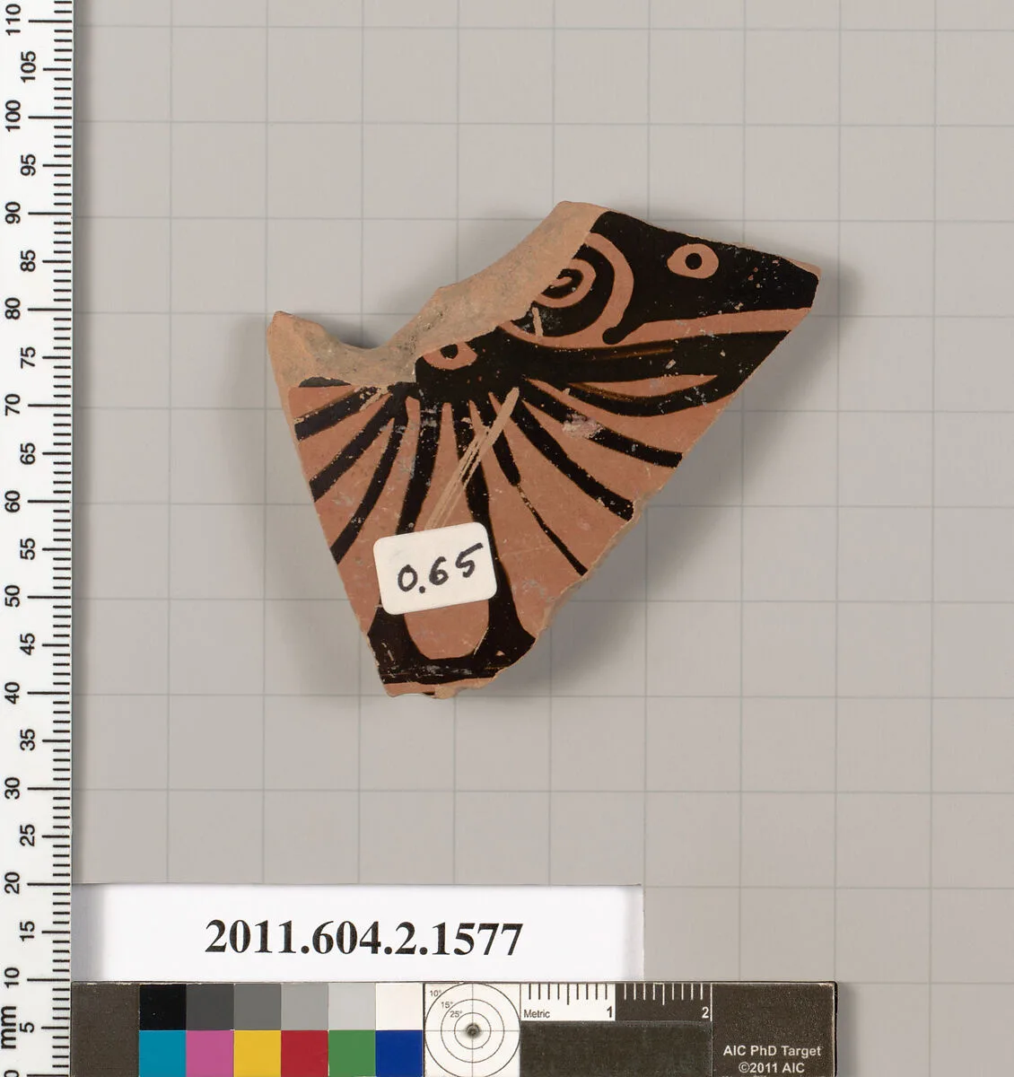 Terracotta fragment of a skyphos (deep drinking cup) — Unknown