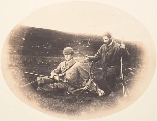 [Ned and Colin Ross with Hunt Trophy]