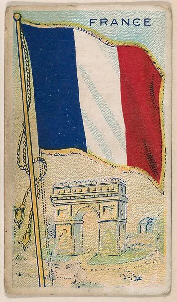 France, bakery card from the Flags series (D34), issued by the Ward-Mackey Company — Ward-Mackey Company