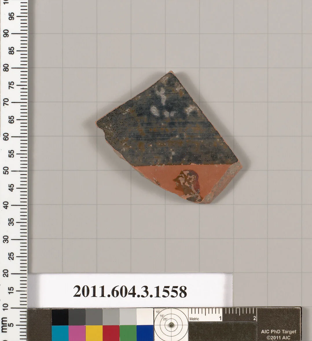 Terracotta fragment of a kylix: Band cup (drinking cup) — Unknown