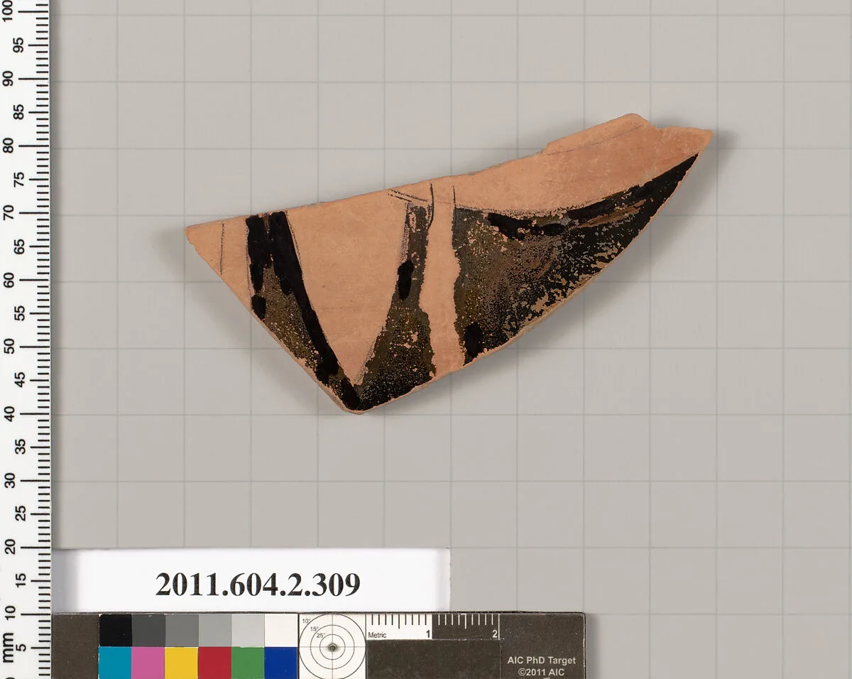Terracotta fragment of a column-krater (bowl for mixing wine and water) — Unknown