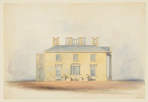 Design for a Classical Country House, Side Elevation