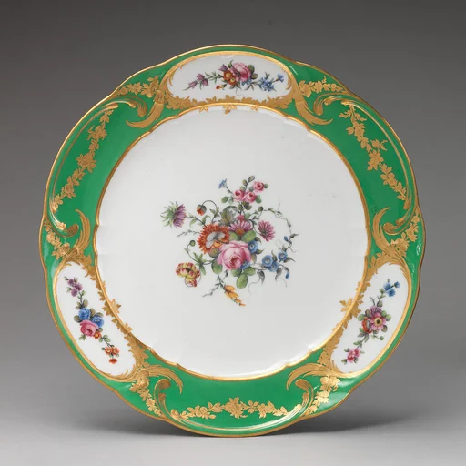 Plate (Assiette à palmes) (1 of 102) (part of a service)