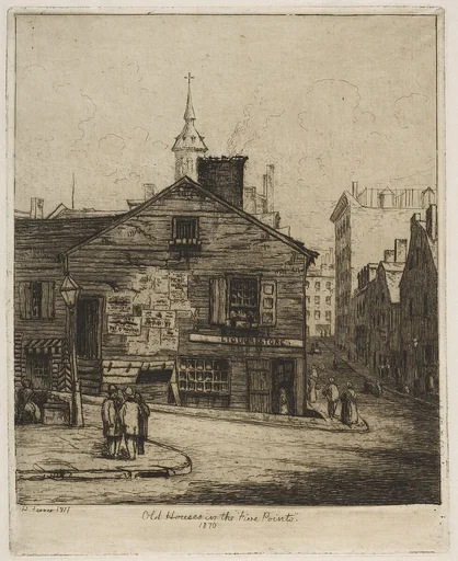 Old Houses in the "Five Points", 1870, from "Scenes of Old New York"