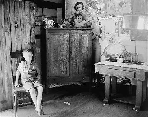 [Boy in Coal Miner's House, near Morgantown, West Virginia]
