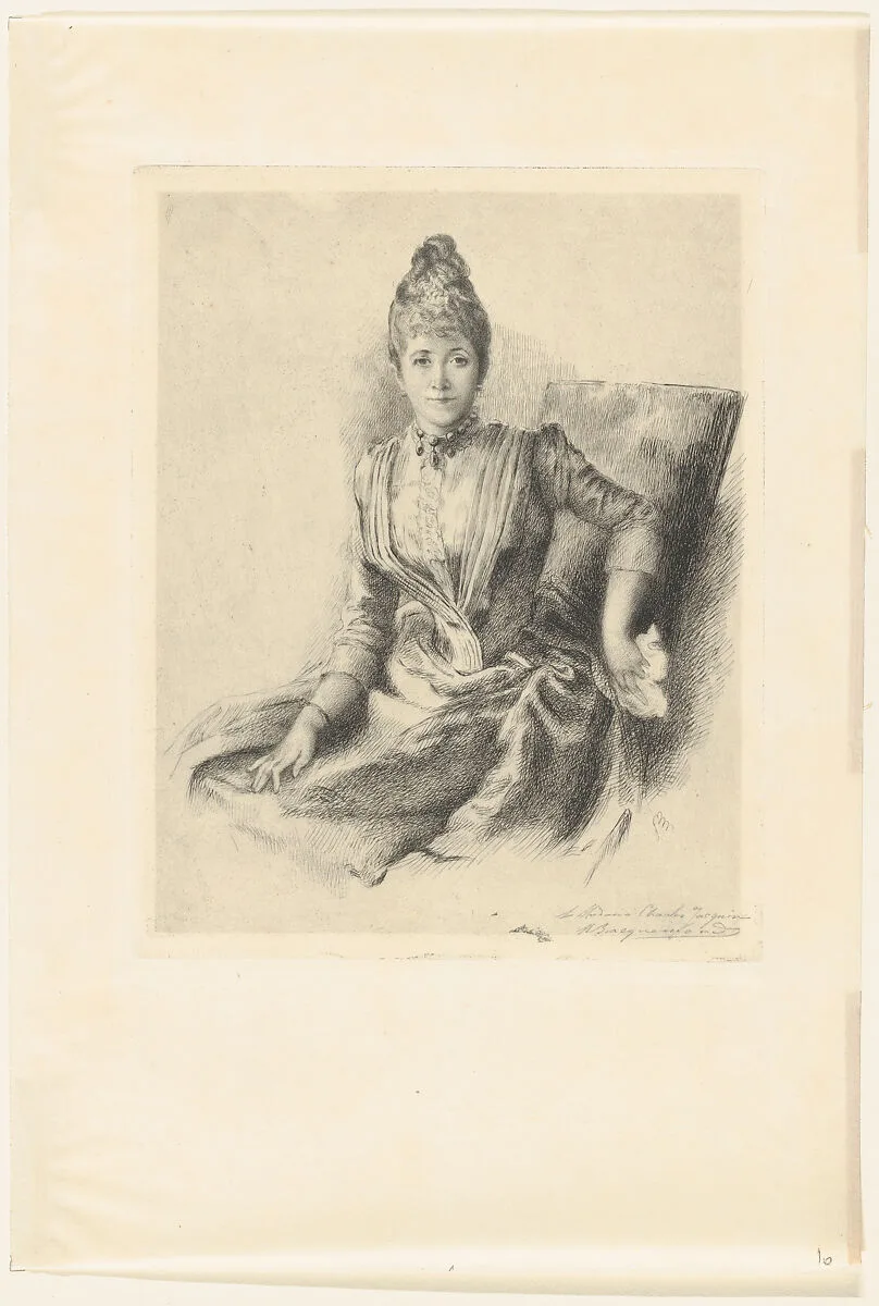 Portrait of Mlle Quivoron — Marie Bracquemond