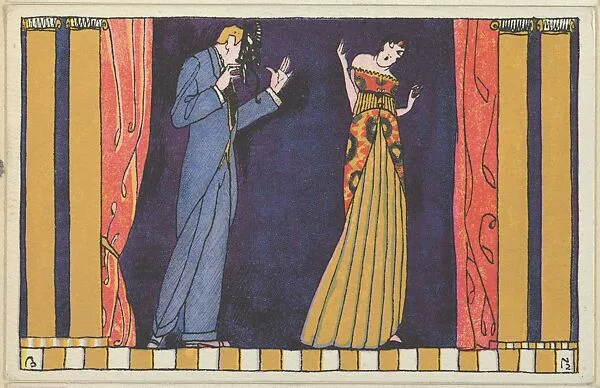 Krampus Card — Arnold Nechansky|Wiener Werkstätte
