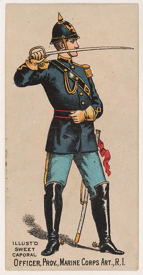 Officer, Providence Marine Corps Artillery, Rhode Island, from the Military Series (N224) issued by Kinney Tobacco Company to promote Sweet Caporal Cigarettes — Kinney Brothers Tobacco Company