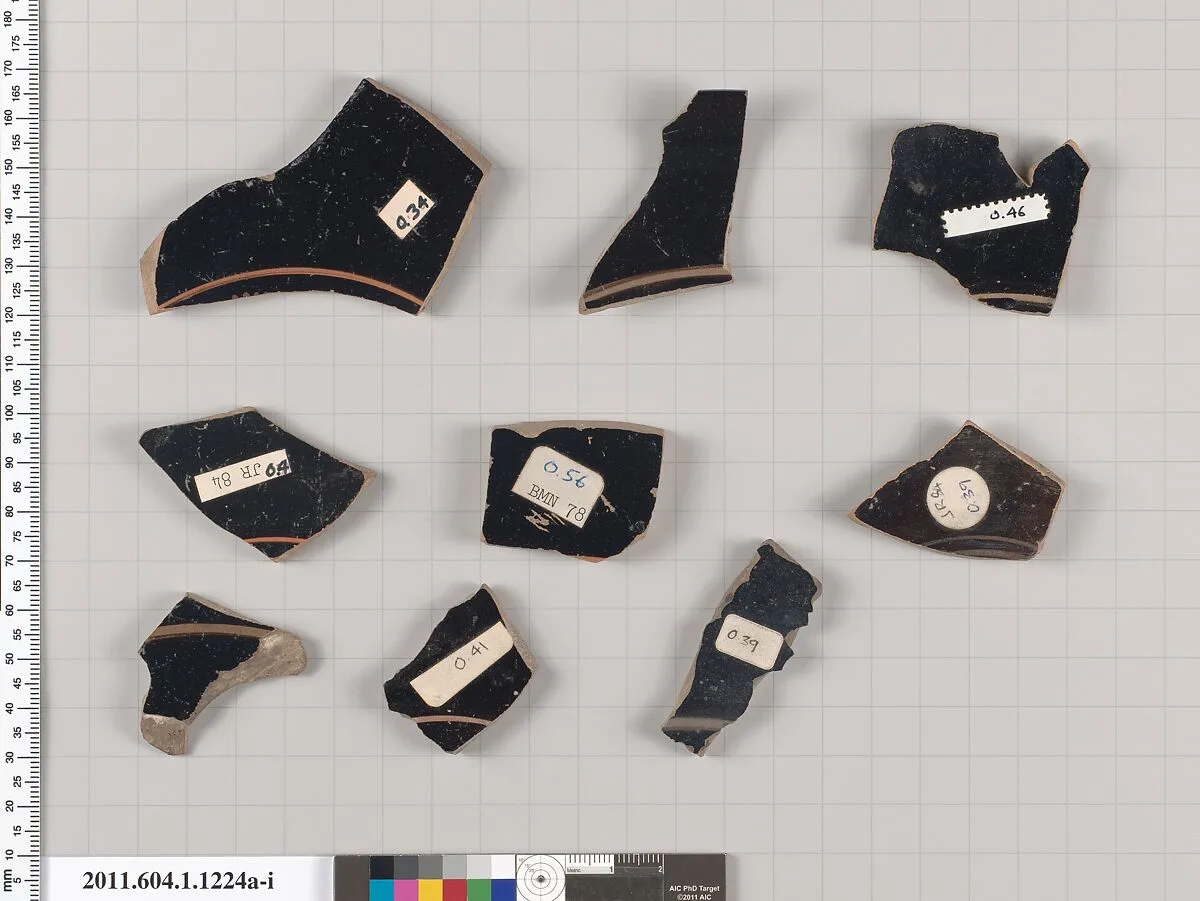 Terracotta fragments of kylikes (drinking cups) — Unknown