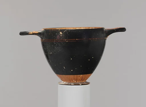 Terracotta skyphos (deep drinking cup)