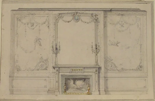 Design for Chimney Piece and Wall Decor