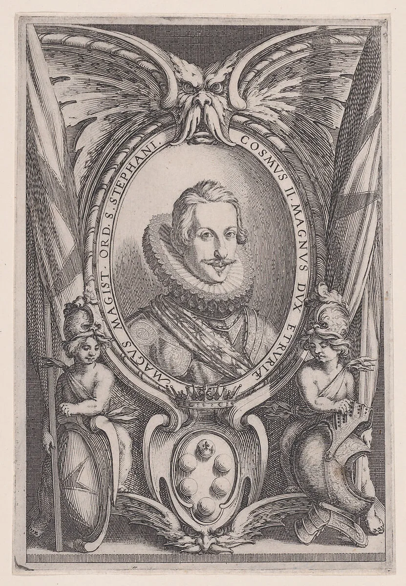 Portrait de Cosme II, Grand Duc de Toscane (Portrait of Cosimo II, Grand Duke of Tuscany) — Jacques Callot