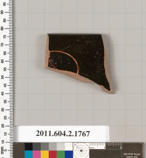Terracotta rim fragment of a skyphos (deep drinking cup)