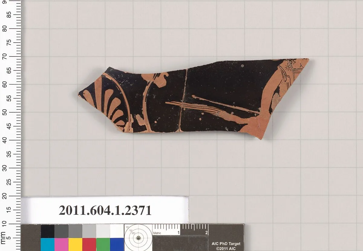 Terracotta fragment of a kylix (drinking cup) — Unknown