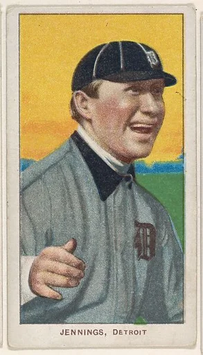Jennings, Detroit, American League, from the White Border series (T206) for the American Tobacco Company