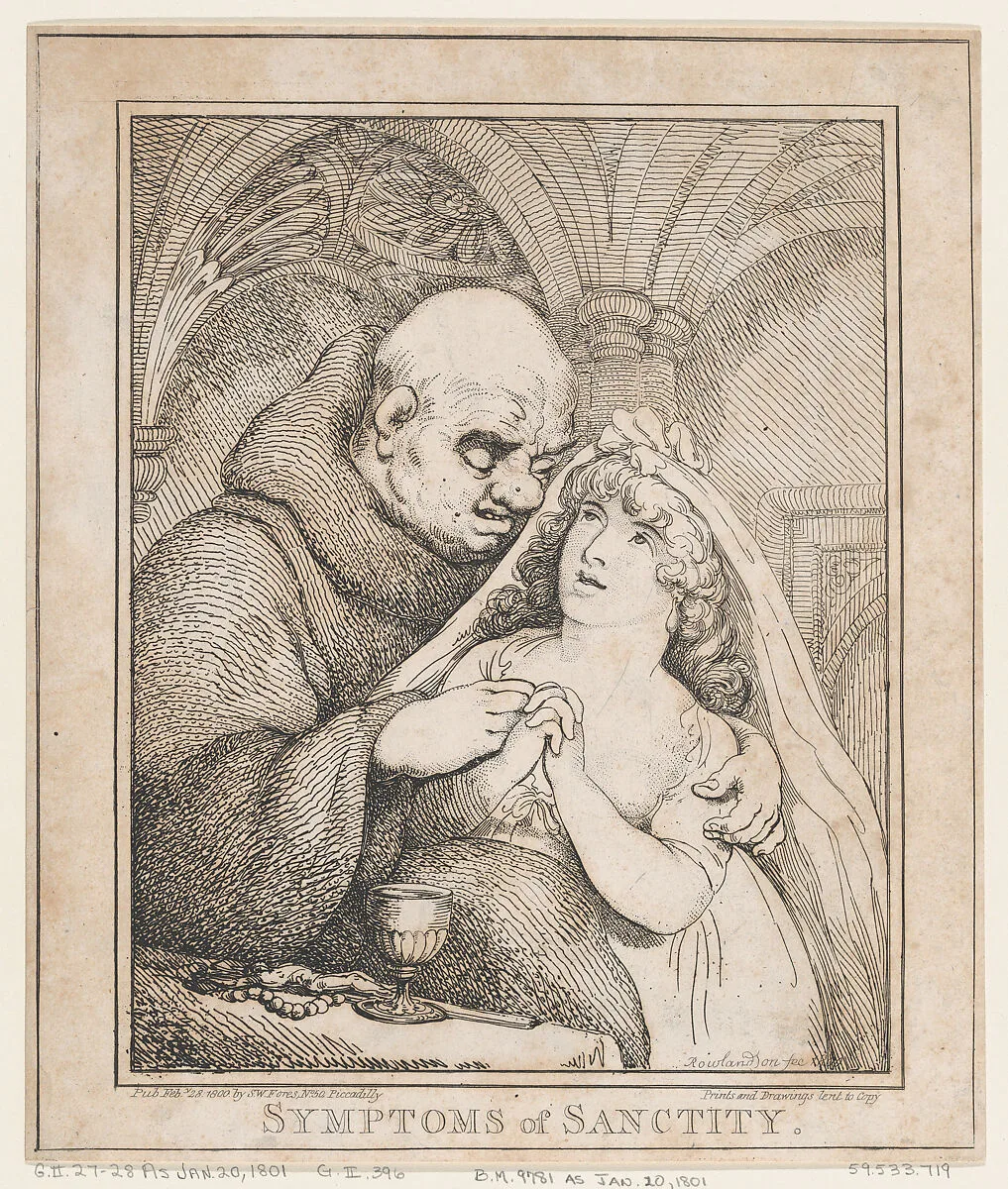 Symptoms of Sanctity — Thomas Rowlandson|S. W. Fores