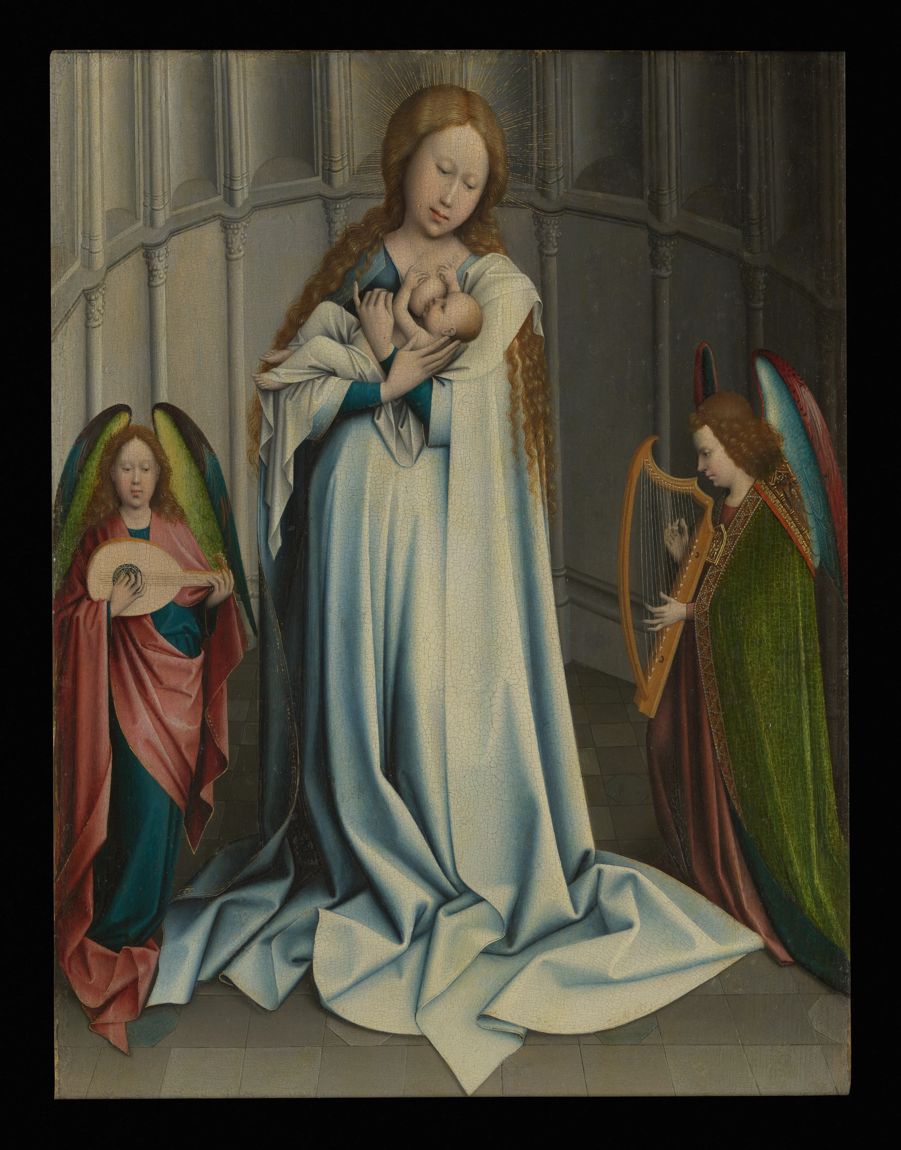 Virgin and Child in an Apse — Robert Campin