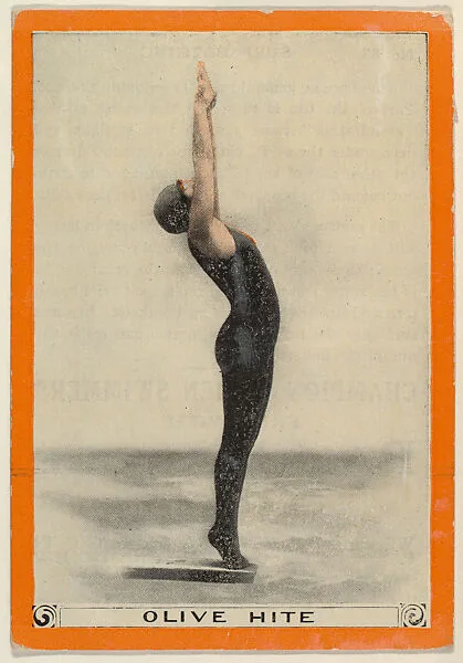 Olive Hite, No. 85, Surf Bathing, from the Champion Women Swimmers series (T221), issued by Pan Handle Scrap — Pan Handle Scrap Company
