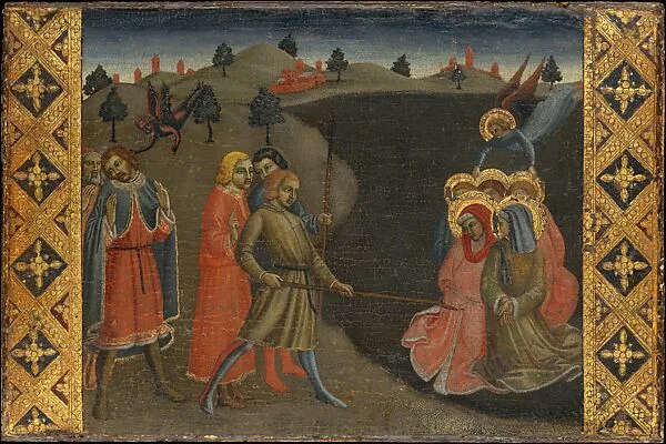 Saints Cosmas and Damian and Their Brothers Saved by an Angel After They Have Been Condemned to Death by Drowning — Icilio Federico Ioni