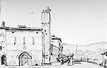 Sketchbook of 54 loose drawings depicting a journey through Southern France and Italy, 1919