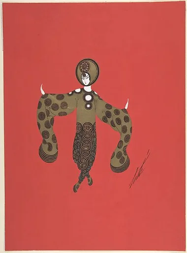 Costume design for "Les Cercles"