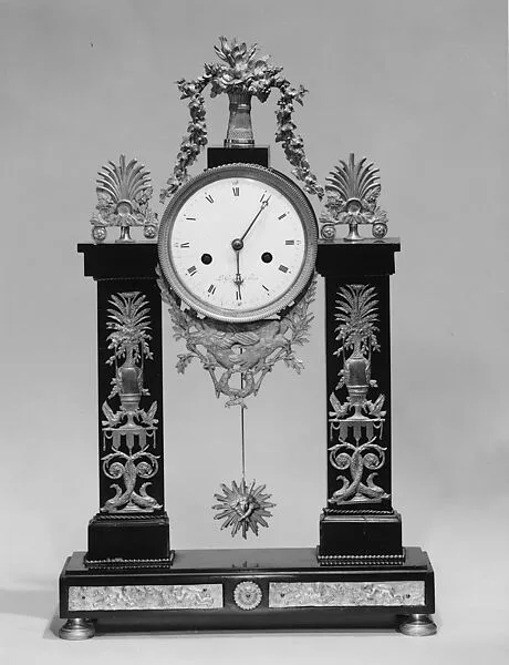 Portico Clock — L. Grognot